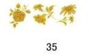 Paradise  ( bright gold) 35　　3種の小花  9696
