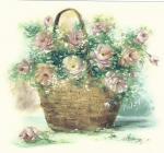 Pink Rose　Basket  HB11473