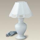 Round lamp with openwork shade