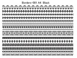 Borders　Black 　16種　1シート