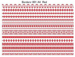 Borders　Red　16種　1シート