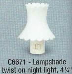 Lampshade twist on night light