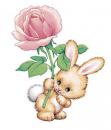 Bunny With Rose　　A57471D