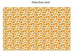 Polka　Dots　3サイズMix　ゴールド　　84057