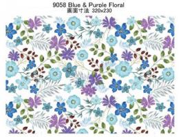 Blue 　&Purple　Flower　　9058