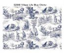 Village Life　Chintz　　Blue  S2848