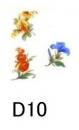 Traditional Flowers Meissen Style　D10　小花3種×6