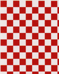 Checker　Red  　　市松模様　7mm/5mm