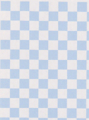 Checker ベビー・ブルー　A4　市松模様