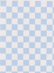 Checker ベビー・ブルー　A4　市松模様