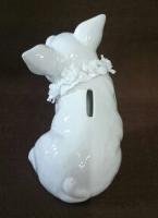 Piggy  Bank with Flower　　C6859
