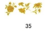 Paradise  ( bright gold) 35　　3種の小花  9696