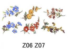 Traditional Flowers Meissen  6/7 　小花6種　　A 553