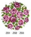 Rose　Classic　Purple　1/2/3  A57283