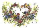  Hand  Painted  Heart Of Flowers
