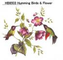 humming　Birds 　&　Flower　HB8503