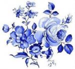 Blue Rose  round  10450