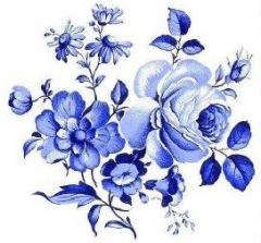 Blue　Rose　Round   10450