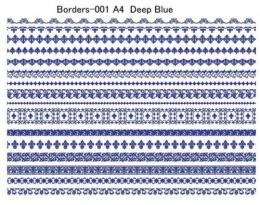 Borders　Deep　Blue　16種　1シート