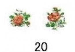 ROSA　小花　2種×5こ