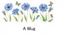 Flora  l Corn Flower  矢車草　Mug用
