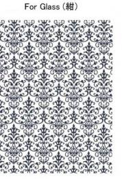 Damask　Deep Blue　ガラス用