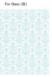 Damask ホワイト　ガラス用　　A4