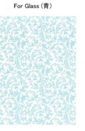 Arabesque　Blue 　ガラス用　　A4