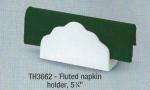 Fluted napkin holder