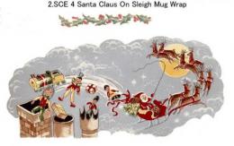 Santa Claus On Sleigh Mug用