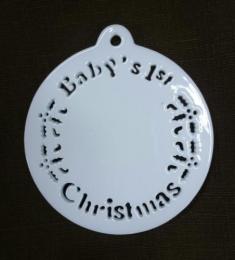 オーナメント　　Baby's　1st　Christmas