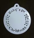 オーナメント　　Baby's　1st　Christmas