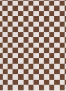 Checker　Brown　7mm角　