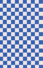 Checker　Blue　7mm角　市松模様