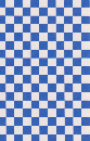 Checker　Blue　7mm角　市松模様