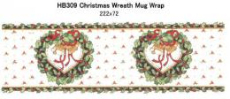 Christmas　Wreath　Mug 　Wrap　　　HB309