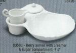 Berry server with creamer sugar & compartment/Lサイズ