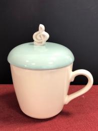 ト音記号　蓋つきマグ　MUG