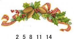 Christmas borders　カーブ  A57397