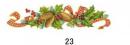 Christmas borders　A57397　パインコーン