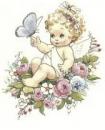 Flower Angel and Butterfly