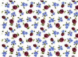 Salave  Rose&Blue Flower