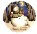 Silent  Night Snowman　(Crescent)
