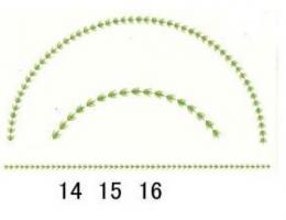 Green leaves Curve/ Border　　70270A