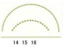 Green leaves Curve/ Border　　70270A