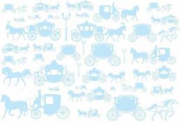 Wagon　 馬車　ベビーブルー