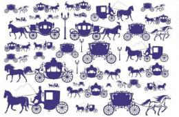 Wagon 馬車　ネイビー