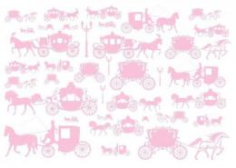 Wagon　 馬車　ベビーピンク