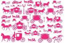 Wagon　 馬車　ピンク