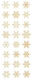 雪の結晶　Mサイズ24こ　Gold/Silver　